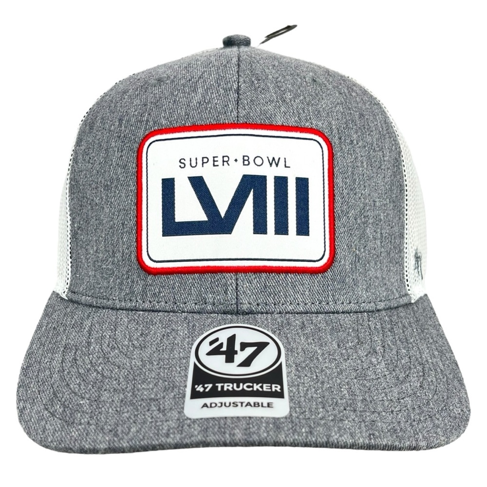 NFL Super Bowl LVIII Trucker Mesh Back Snapback Hat Cap | Adjustable